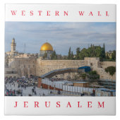 Jerusalem Westerne Wall keramische tegel Tegeltje (Voorkant)