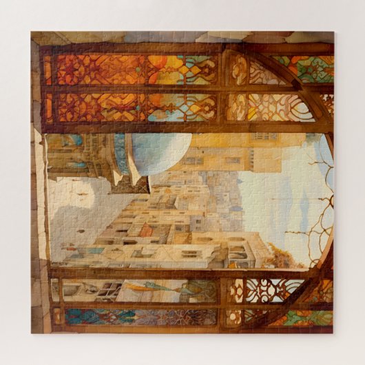 Jerusalem Window Uitzicht puzzel (Horizontaal)