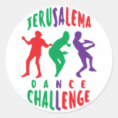 JERUSALEMA DANCE CHALLENGE RONDE STICKER (Voorkant)