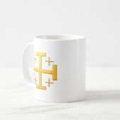 Jerusalemkreuz cross Jerusalem Koffiemok (Voorkant links)