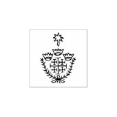 Jerusalemkruis historisch pelgrimstattoo-stempel rubberstempel (Afrduk)
