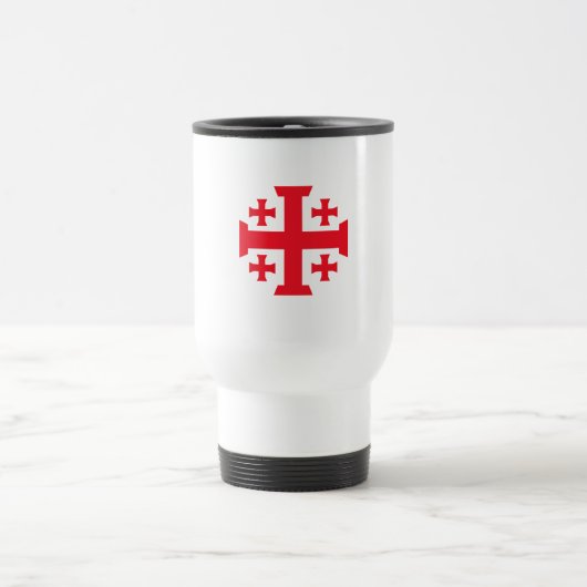 Jeruslam Templar Crusader Cross Travel Mug Reisbeker (Center)