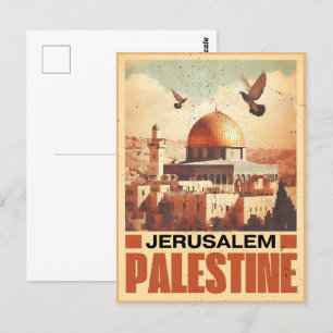 Jeruzalem Al-Aqsa Moskee Koepel van de Rots Briefkaart