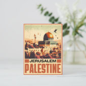 Jeruzalem Al-Aqsa Moskee Koepel van de Rots Briefkaart (Staand voorkant)