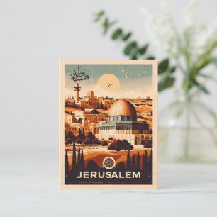 Jeruzalem - Al-Aqsa-moskee Rotskoepel cadeaus Briefkaart