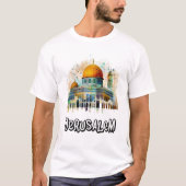 Jeruzalem Al Quds Vrede, Gerechtigheid en Vrijheid T-shirt (Voorkant)
