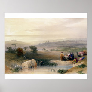 Jeruzalem, april 1839, bord 22 uit boekdeel I van  Poster