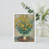 Jeruzalem Artisjok Bloemen Schilderij van Monet Briefkaart (Staand voorkant)
