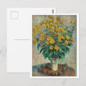 Jeruzalem Artisjok Bloemen Schilderij van Monet Briefkaart (Voorkant / Achterkant)