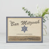  Jeruzalem Bar Mitzvah Uitnodiging tot zeemacht (Staand voorkant)