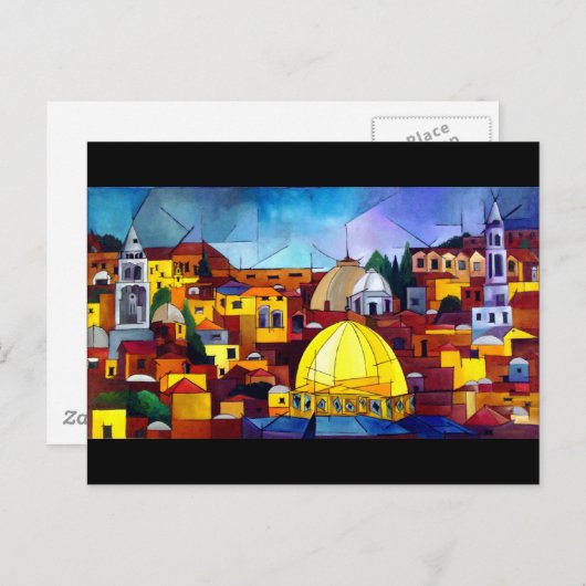 Jeruzalem Briefkaart (Voorkant / Achterkant)