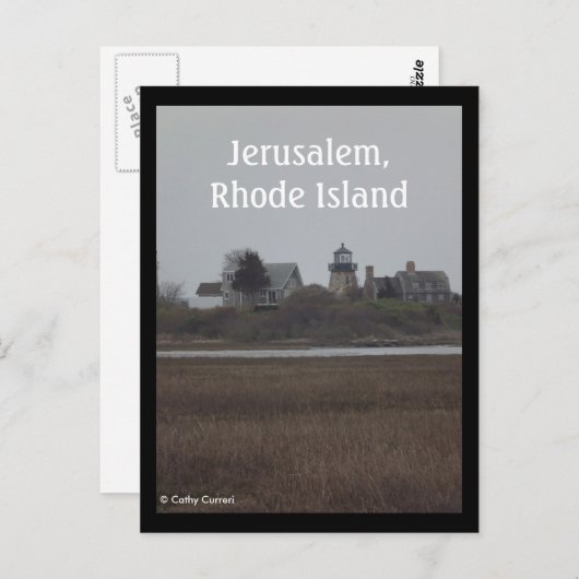 Jeruzalem, Briefkaart Rhode Island (Voorkant / Achterkant)