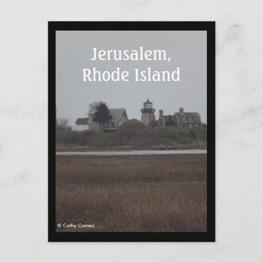 Jeruzalem, Briefkaart Rhode Island (Voorkant)