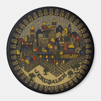 Jeruzalem Cityscape Magnet