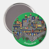 Jeruzalem Cityscape Magnet (Voorkant / Achterkant)
