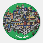 Jeruzalem Cityscape Magnet (Voorkant)