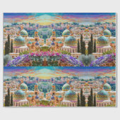 Jeruzalem, de heilige stad cadeaupapier (Vlak)