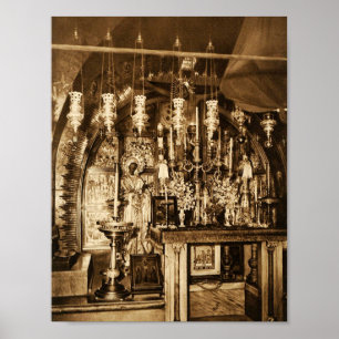 Jeruzalem - de kerk van de Heilige Sepulcher Poster