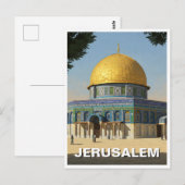 Jeruzalem Dome of the Rock Reizen Briefkaart (Voorkant / Achterkant)