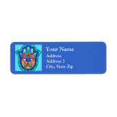 Jeruzalem Hamsa Retouradres Label (Voorkant)