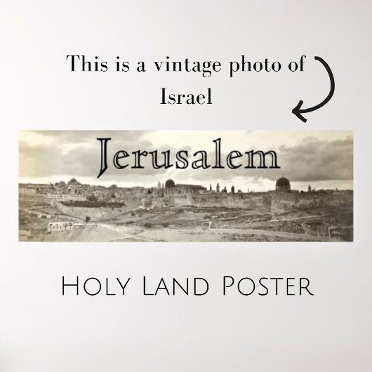Jeruzalem Heilig Land Foto Poster