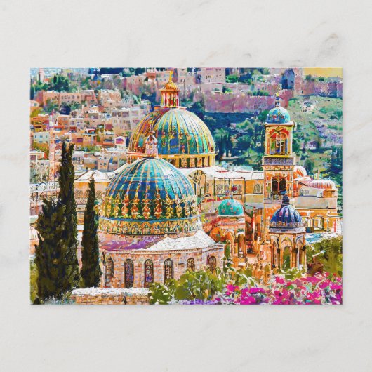 Jeruzalem, Heilige Stad Briefkaart (Voorkant)