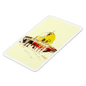 Jeruzalem in uw handen: flexibele rotskoepel magneet (Linkerzijde)