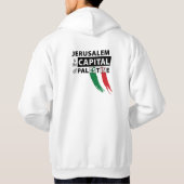 Jeruzalem is de hoofdstad van Palestina Hoodie (Achterkant)