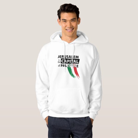Jeruzalem is de hoofdstad van Palestina Hoodie (Voorkant volledig)