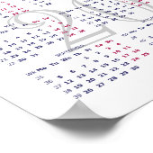 Jeruzalem, Israël. Agenda 2022 Poster (Hoek)