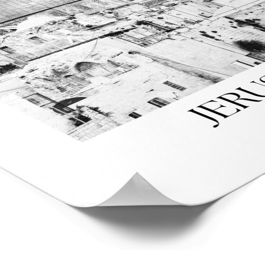 Jeruzalem Israël Arch fotoprint Poster (Hoek)