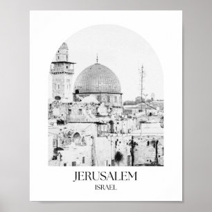 Jeruzalem Israël Arch fotoprint Poster