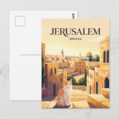 Jeruzalem Israël Briefkaart (Voorkant / Achterkant)