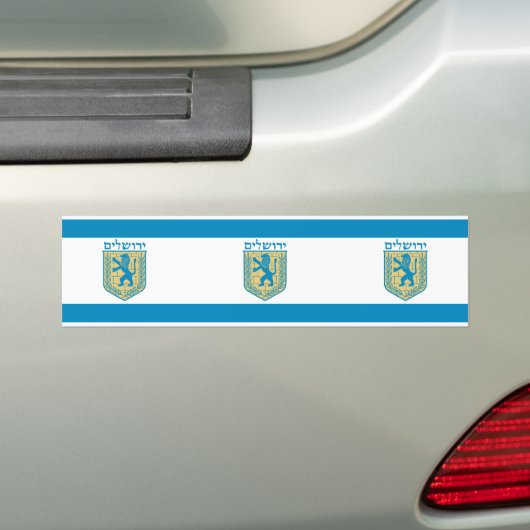 Jeruzalem, Israël Bumpersticker (Op auto)