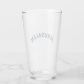 Jeruzalem Israël Glas (Achterkant)