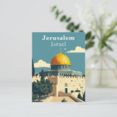 Jeruzalem, Israël Iconische kunst Briefkaart (Staand voorkant)