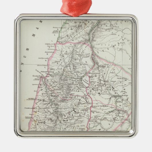 Jeruzalem, Israël, Jordanië Metalen Ornament (Voorkant)