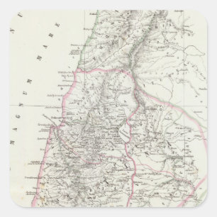Jeruzalem, Israël, Jordanië Vierkante Sticker