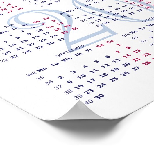 Jeruzalem, Israël. Kalender 2024 Poster (Hoek)