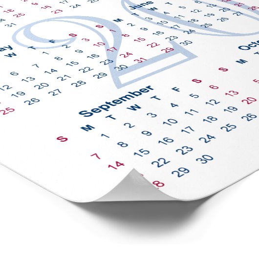 Jeruzalem, Israël. Kalender 2025 Poster (Hoek)