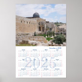 Jeruzalem, Israël. Kalender 2025 Poster (Voorkant)