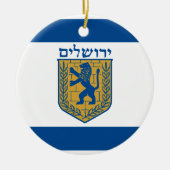 Jeruzalem, Israël Keramisch Ornament (Voorkant)