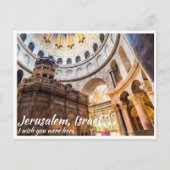 Jeruzalem Israël met de kerk van de Heilige Sepulc Briefkaart (Voorkant)