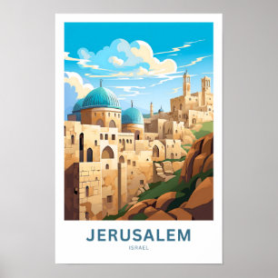 Jeruzalem Israël Reisprint Poster
