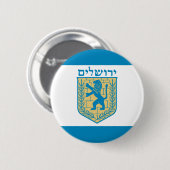 Jeruzalem, Israël Ronde Button 5,7 Cm (Voorkant /achterkant)