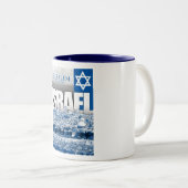 Jeruzalem, Israël Tweekleurige Koffiemok (Voorkant rechts)
