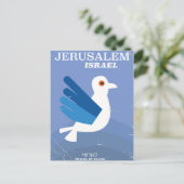 Jeruzalem Israëlisch י ש ר ל oud poster Briefkaart (Staand voorkant)