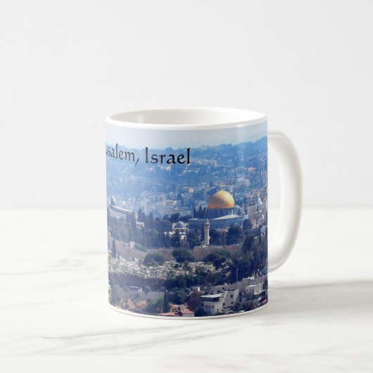Jeruzalem, Israëlische koffie-mok Koffiemok (Voorkant rechts)