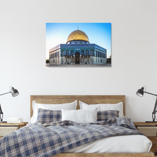 Jeruzalem - Koepel van de Rots Canvas Afdruk (Insitu (Slaapkamer))