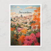 Jeruzalem Kunst Reizen Briefkaart (Voorkant)